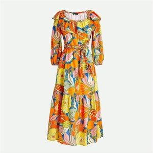 NWT J.Crew floral belted dress